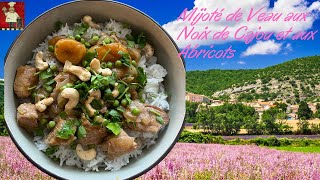 Mijoté de veau aux noix de cajou et aux abricots [upl. by Ysor]