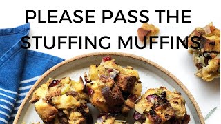 Perfectly Moist and Crispy Thanksgiving Stuffing Muffins [upl. by Hplodur513]