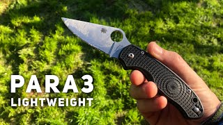 Spyderco Para 3 Lightweight Review [upl. by Ille]