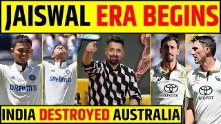 🔴INDIA vs AUSTRALIA YASHASVI JAISWAL ERA STARTS INDIA THRASHING AUSTRALIA IN PERTH [upl. by Ellainad]