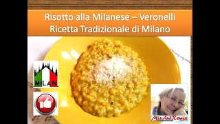 Risotto alla milanese  ricetta tradizionale di Milano  Cucina della Lombardia ma che buonoooooo [upl. by Kassab]