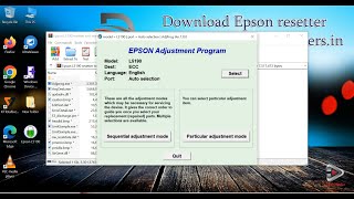 Download Epson L5190 Resetter Tool New Version  StepbyStep Guide to Reset Epson L5190 Printer [upl. by Niltiac]