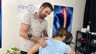 Asmr massage  A very relaxing technique for back and shoulders [upl. by Hawkins]