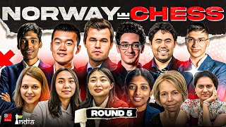 Norway Chess 2024 Round 5  ft Pragg vs Caruana Vaishali vs Lei Tingjie [upl. by Elleral]