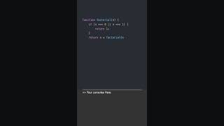 Calculate Factorial in JavaScript  Javascript Interview Question [upl. by Candless]