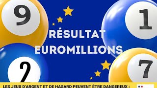 RÉSULTAT TIRAGE EUROMILLION DU VENDREDI 3 NOVEMBRE 2023 [upl. by Lexerd]