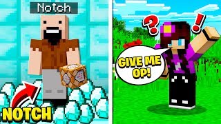 I PRETENDED to be NOTCH in Minecraft and this happened [upl. by Dawson]