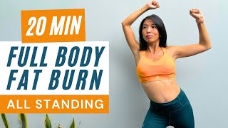 20 MIN Cardio Workout at Home🔥 Fat Burning No Jumping All Standing [upl. by Nathalie]