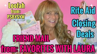 Friend Mail  Rite Aid Deals amp Loofah Review from PSBYSYW amazon FavoritesWithLaura [upl. by Ocicnarf]