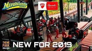 DESMO RACE Cinematic OFFRIDE Ducati World  Mirabilandia  NEW FOR 2019  Duelling Coaster [upl. by Hardi]