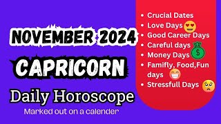 Capricorn November 2024 Horoscope [upl. by Napoleon]