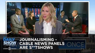 Journalisming  Cable News Panels are Stshows  The Daily Show [upl. by Llemor838]