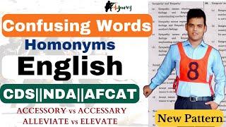 Confusing Paired WordsHomonyms for CDSNDA and AFCAT New Pattern [upl. by Leasia]