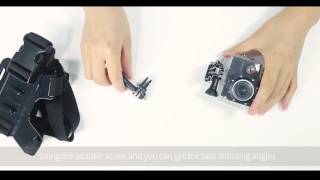 How to Use APEMAN A80 Action Cam Accessories [upl. by Maram]