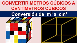 Convertir metros cubicos a centimetros cubicos [upl. by Yhtac]