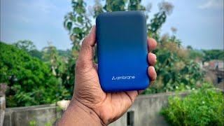 Ambrane 10000 mah wireless MagSafe power bank unboxing ASMR [upl. by Petronilla]