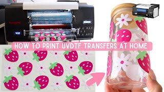 How To Print UV DTF Transfers At Home  How To Make Sticker TransfersProcolored UV DTF Mini Printer [upl. by Lifton338]