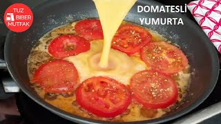 MUTLAKA DENEYİN ⁉ DOMATES VE YUMURTA KOLAY KAHVALTI 🍳 PRATİK VE EKONOMİK ✅ NEFİS KAHVALTILIK TARİF [upl. by Noitna52]