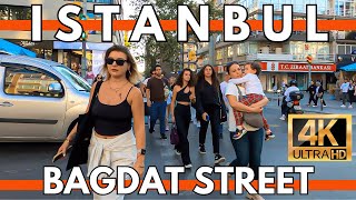 Istanbul Turkey 2023 Bagdat Street 8 October Walking Tour  4K UHD 60FPS [upl. by Schear94]