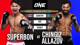 MASSIVE KICKBOXING UPSET 😱 Chingiz Allazov Stunned Superbon [upl. by Amitarp]