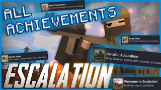 NEW UNTURNED ESCALATION  FULL ACHIEVEMENT GUIDE [upl. by Ortiz]