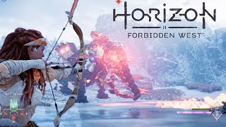 Horizon Forbidden West PS4 Gameplay  Combat VS Huge Machine Horizon Forbidden West Gameplay [upl. by Bush74]