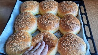 Panini per hamburger 🍔 soffici e perfetti Burger buns‼️ [upl. by Peterec]