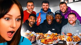 Freya Reacts to SIDEMEN 10 YEAR ANNIVERSARY MUKBANG [upl. by Weixel]