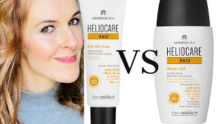 Best Sunscreens for Face  Heliocare 360 Gel OilFree SPF50 vs Heliocare 360 Water Gel SPF50 [upl. by Nomolas]