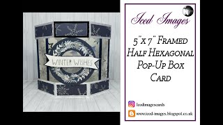 🔵 5x7 Framed Half Hexagonal Pop Up Box Card [upl. by Iand294]