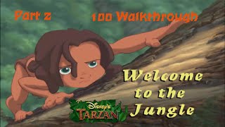 Disneys Tarzan PS1 100 Walkthrough  Part 2  Level 1 Welcome to the Jungle Hard [upl. by Hayes762]