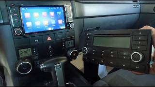 7” Inch RNS Android Car Stereo System In Vw [upl. by Kcirdor]