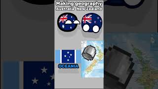 feat ItzTGCB  Making Countrys Geography  Australia vs New Zealand shorts memes [upl. by Eigriv541]