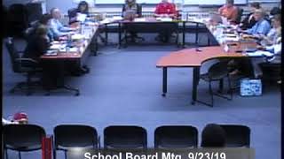 MCPASD School Board Meeting  September 23 2019 [upl. by Enneiluj340]