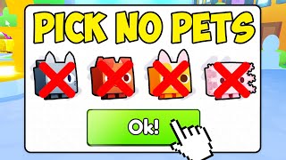 I Beat Pet Simulator 99 Using NO PETS ONLY TAPS [upl. by Ariana]