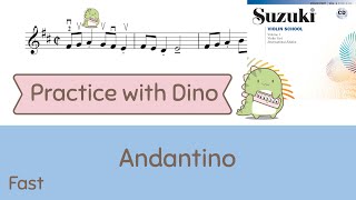 Andantino  Suzuki violin method vol 01 [upl. by Adnwahsor366]