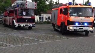 EchtAlarm  Feuerwehr Bad Neustadt rückt aus  Realeinsatz 150 J FF NES  brennt Baum nach Blitz [upl. by Tteirrah]