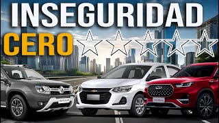 LOS 6 PEORES AUTOS con 0 ESTRELLAS de SEGURIDAD NO COMPRES POR TU SEGURIDAD Y LA DE TU FAMILIA [upl. by Ekal]