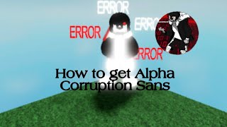 How to get Alpha Corruption Sans I Undertale protect from zombies Roblox [upl. by Ahterahs660]