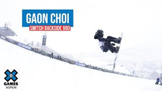 Gaon Choi Switch Back 900  X Games Aspen 2023 [upl. by Nerha]