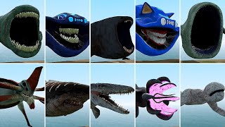 ALL NEW SEA MONSTERS CREATURE In Garrys Mod [upl. by Peednas]