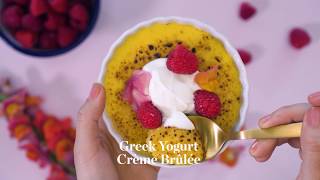 Crème Brûlée with FAGE Total Greek Yogurt Recipe [upl. by Nnewg]