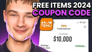 The Ultimate TEMU Coupon Code  active promo codes for free gifts stuff 2024 [upl. by Ecyal]