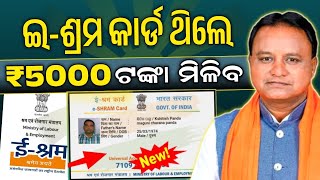 EShram Card Odisha Benifits  EShram Card Odisha New Update  EShram Card Odia [upl. by Muscolo]