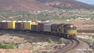 Double GM crosses SCT Freight Trains on the TAR Edition 1 [upl. by Rehpotsyrk611]