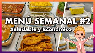 💚 Menú SEMANAL Equilibrado y Familiar 2 🕒 Comer BIEN y BAJAR de PESO ES POSIBLE 🤩 Meal Prep [upl. by Haniraz]