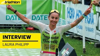 Laura Philipp nach Platz zwei quotIch darf stolz auf meine Leistung seinquot  Challenge Roth 2024 [upl. by Akienaj]