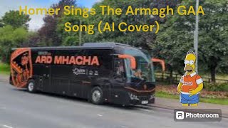 Homer Sings The Armagh GAA Song AI Cover [upl. by Ailugram841]