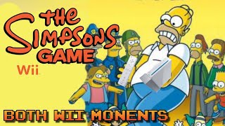 The Simpsons Game Wii  Both Wii Moments [upl. by Jo966]