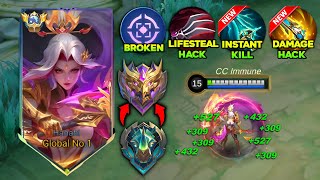 TOP GLOBAL HANABI BEST 1 HIT BUILD 2024 THIS BRUTAL INSANE BUILD IS TOTALLY BROKEN  MUST TRY [upl. by Ellinehc]